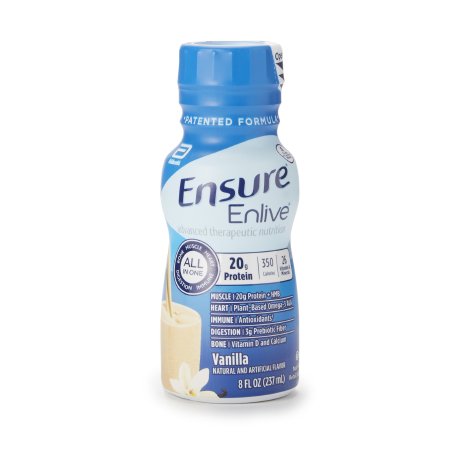 Oral Supplement Ensure® Enlive® Advanced Therapeutic Nutrition Shake Vanilla Flavor Liquid 8 oz. Bottle