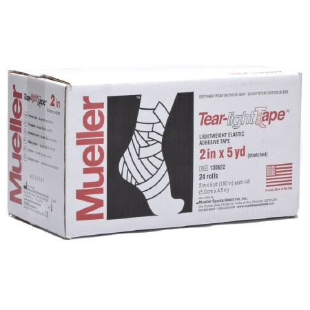 MUELLER Tear-Light Nastro Elastico Per Atletica 3 In X 15 Ft – Bianco, Leggero E Resistente