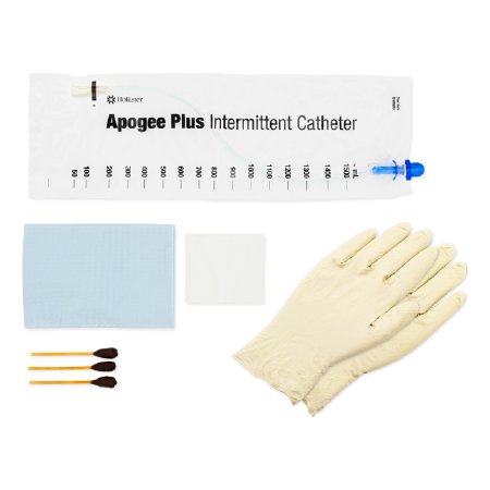 Intermittent Closed Catheter Kit Advance Plus™ Coude Tip 16 Fr. Without Balloon PVC
