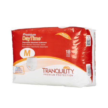 Unisex Adult Absorbent Underwear Tranquility® Premium DayTime™ Pull On with Tear Away Seams Disposable Heavy Absorbency