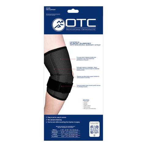 ELBOW SUPP NEOP W/ STRAP BL #0302BL