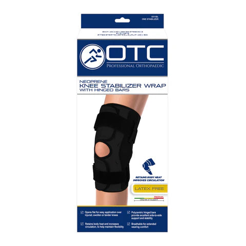 KNEE WRAP NEOP HINGED BL #0311BL
