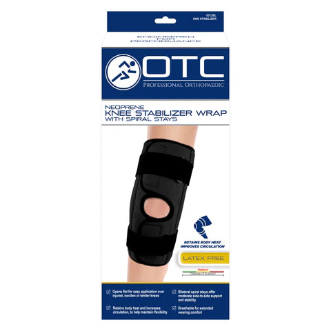 KNEE WRAP NEOP STAYS BL #0312BL