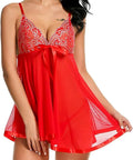 Women'S Sexy Lingerie Babydoll Sleepwear Underwear Lace Dress G-String Nightwear