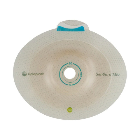 Coloplast Ostomy Barrier 16914 SenSura® Mio Click Precut, Standard Wear Elastic Adhesive 50 mm Flange Red Code System 1 Inch Opening