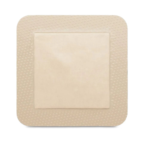 DermaRite Industries Thin Foam Dressing ComfortFoam™ Border Lite 3 X 3 Inch With Border Waterproof Backing Silicone Adhesive Square Sterile #47330