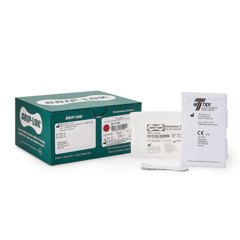 Tidi Foley Catheter / Line Securement Device Grip-Lok® Small, 3 Inch Length, Sterile #3200S