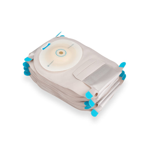 Coloplast Ostomy Pouch SenSura® 16725 Mio Convex One-Piece System 11 Inch Length, Maxi Convex Light, Trim to Fit 3/8 to 7/8 Inch Stoma Drainable