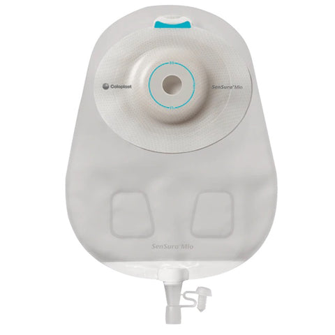 Coloplast Urostomy Pouch SenSura® 16867 Mio Convex One-Piece System 10-1/2 Inch Length, Maxi Deep Convex, Trim to Fit 3/8 to 1-11/16 Inch Stoma Drainable