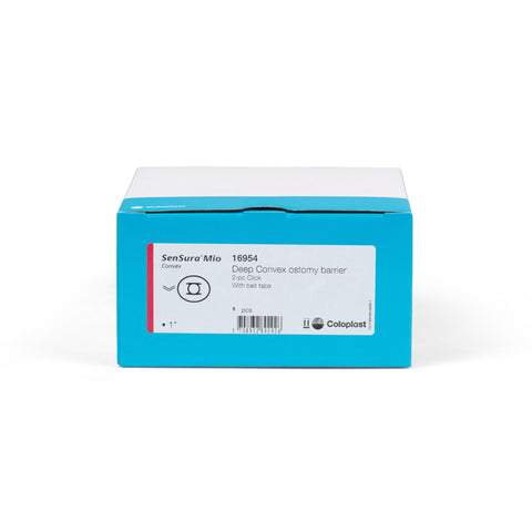 Coloplast Ostomy Barrier 16954 SenSura® Mio Click Precut, Standard Wear Elastic Adhesive 50 mm Flange Red Code System 1 Inch Opening