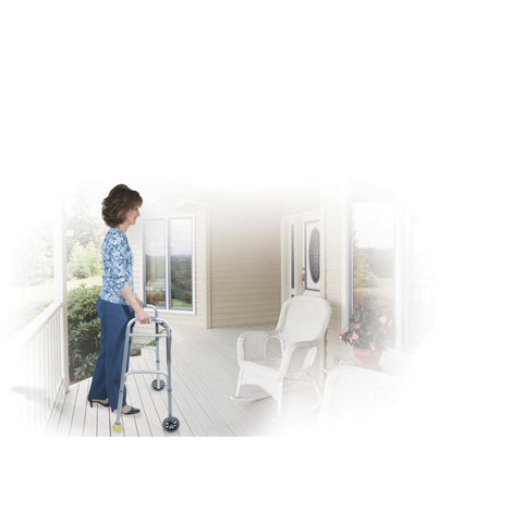 Drive Medical Swivel Wheel with Lock & Two Sets of Rear Glides #10115