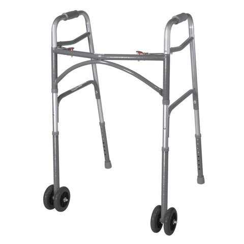 Drive Medical 5" Bariatric Walker Wheels with Two Sets of Rear Glides #10118SV