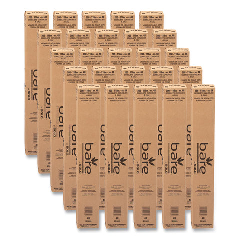 Paper Cone Cup Bare® 4 oz. Paper White Disposable #4R-2050