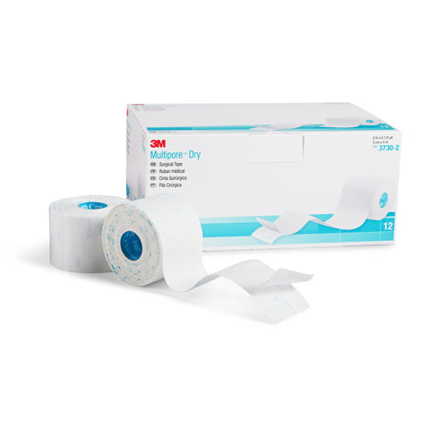 Dressing Retention Tape with Liner 3M™ Multipore™ Dry Water Resistant Pique  White NonSterile