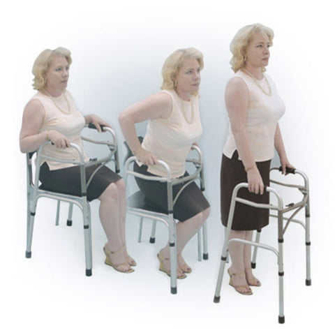 Drive Medical Deluxe Folding Walker, Two Button #10200-1/ 10201-4