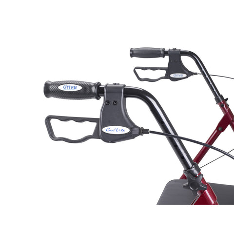 Drive Medical Go-Lite Bariatric Steel Rollator, 1 EA #10215BL-1 / #10215RD-1