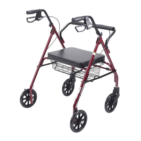 Drive Medical Go-Lite Bariatric Steel Rollator, 1 EA #10215BL-1 / #10215RD-1