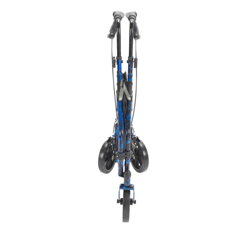 Drive Medical Deluxe 3 Wheel Aluminum Rollator, 7.5" Casters #10289BL