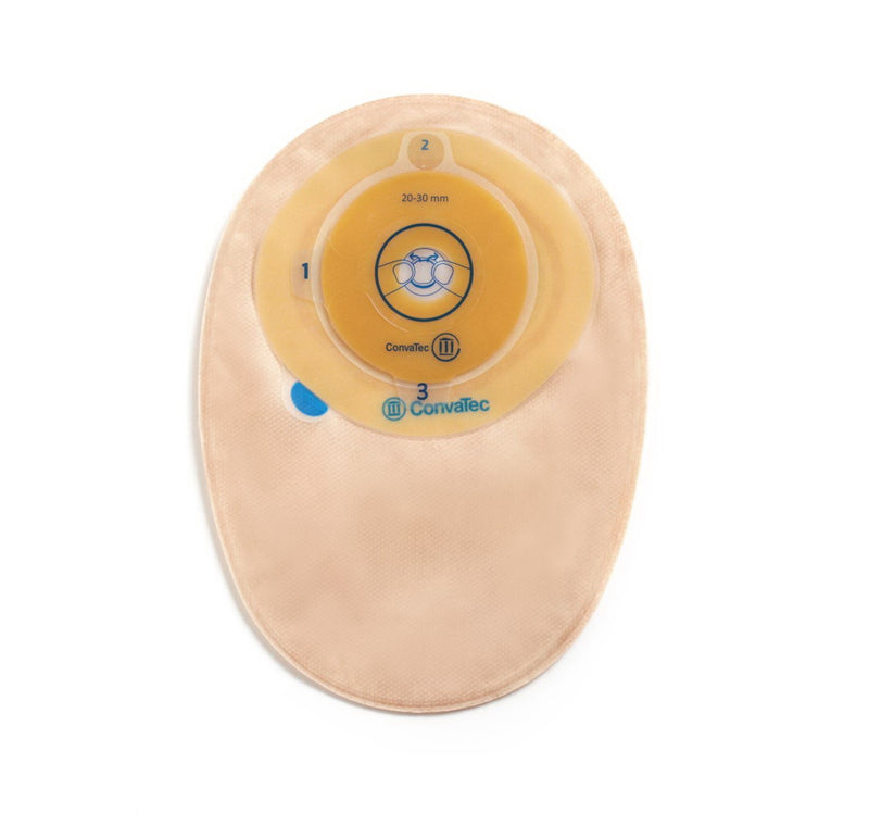 ConvaTec Ostomy Pouch 413509 Esteem™+ One-Piece System 8 Inch Length 13/16 to 1-3/16 Inch Stoma Closed End