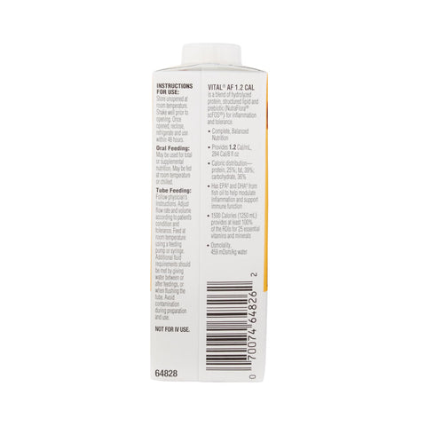 Oral Supplement Vital® AF 1.2 Cal Vanilla Flavor Liquid 8 oz. Reclosable Carton #64828