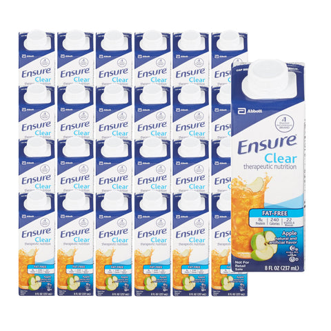 Oral Supplement Ensure® Clear Therapeutic Nutrition Apple Flavor Liquid 8 oz. Reclosable Carton #64903