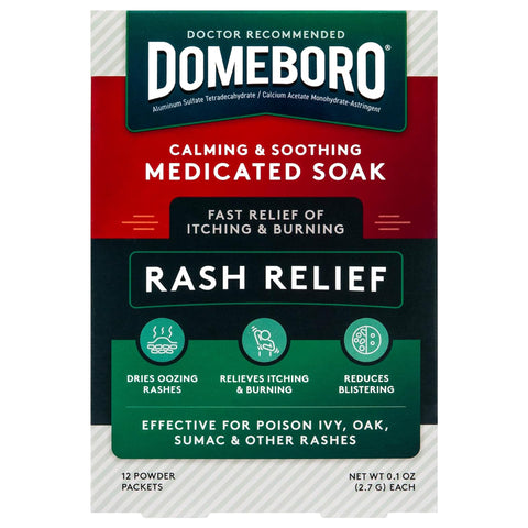 Itch Relief Domeboro® Rash Relief 952 mg - 1347 mg Strength Powder 2.2 Grams Individual Packet #85707400177