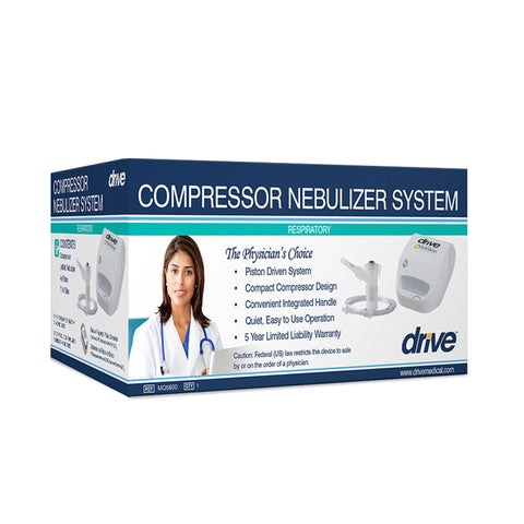 Compressor Nebulizer System Drive™ Medquip Small Volume Medication Cup Adult / Pediatric Mouthpiece Delivery #MQ5800