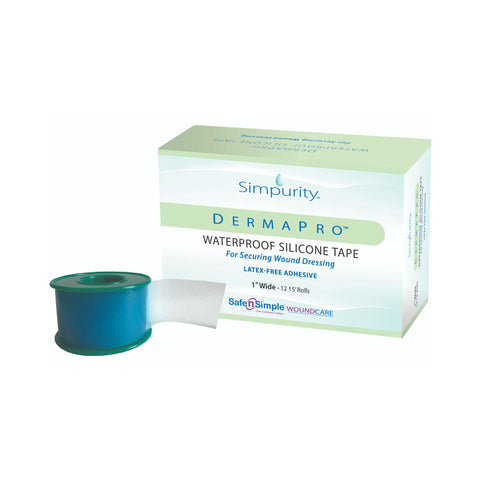 Medical Tape DermaPro™ Waterproof Silicone White NonSterile