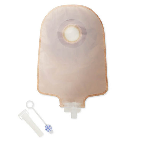 Hollister Urostomy Pouch Premier™ 84690 One-Piece System 9 Inch Length Flat, Trim to Fit Up to 2-1/2 Inch Stoma Drainable