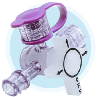 Closed Enteral Tube Valve ENFit® Lopez Valve® NonSterile, Tethered Cap #M9000-EF