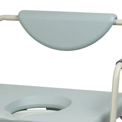McKesson Commode Chair, Drop Arms, Padded Backrest, 23-1/4 Inch Seat Width, 1000 lbs. Weight Capacity #146-11135-1