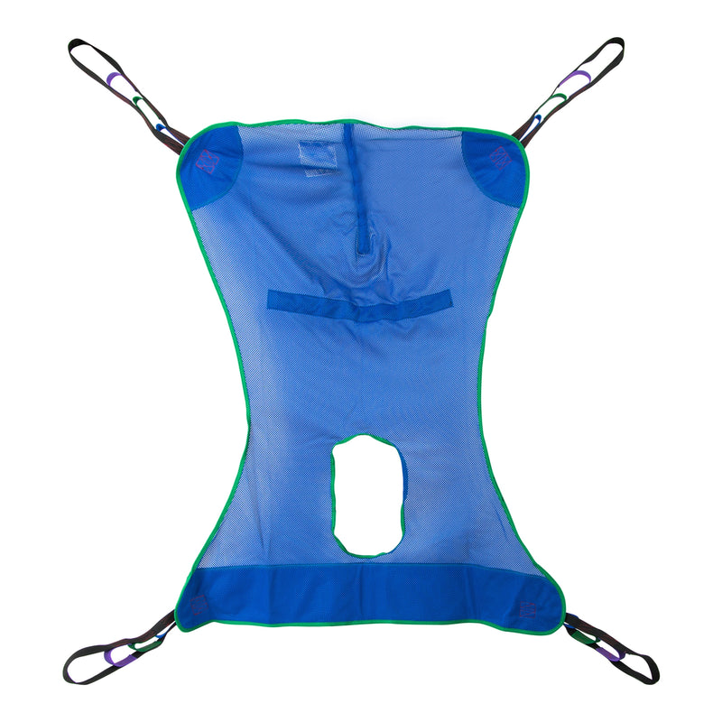 McKesson Full Body Commode Sling 4 or 6 Point Cradle Without Head Support Medium 600 lbs. Weight Capacity #146-13221M