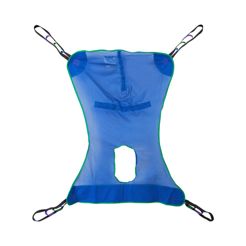 McKesson Full Body Commode Sling 4 or 6 Point Cradle Without Head Support Extra Large 600 lbs. Weight Capacity #146-13221XL