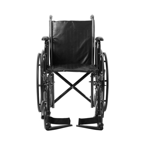 McKesson Wheelchair, Swing-Away Footrest, 16 Inch Seat Width, Adult, 250 lbs. Weight Capacity #146-SSP216DDA-SF