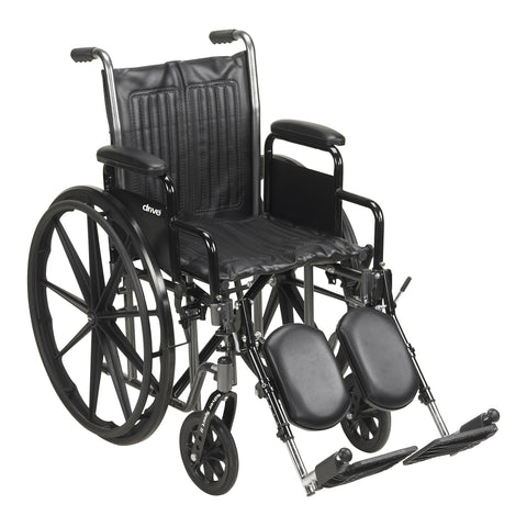 McKesson Wheelchair, Swing-Away Footrest, 16 Inch Seat Width, Adult, 250 lbs. Weight Capacity #146-SSP216DDA-SF