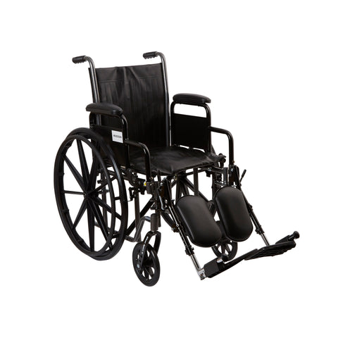 McKesson Wheelchair, Swing-Away Elevating Legrest, 16 Inch Seat Width, Adult, 250 lbs. Weight Capacity #146-SSP216DDA-ELR