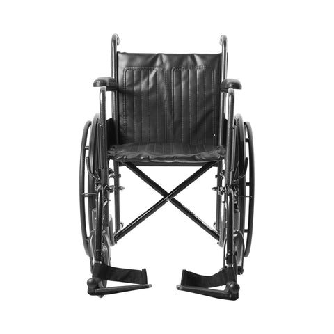McKesson Wheelchair, Swing-Away Footrest, 18 Inch Seat Width, Adult, 300 lbs.Weight Capacity #146-SSP218FA-SF