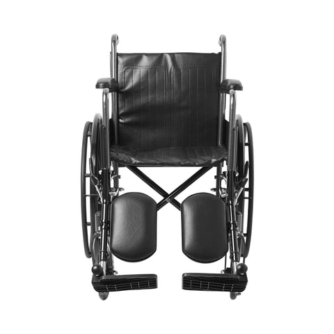 McKesson Wheelchair, Swing-Away Elevating Legrest, 18 Inch Seat Width, Adult, 300 lbs. Weight Capacity #146-SSP218FA-ELR