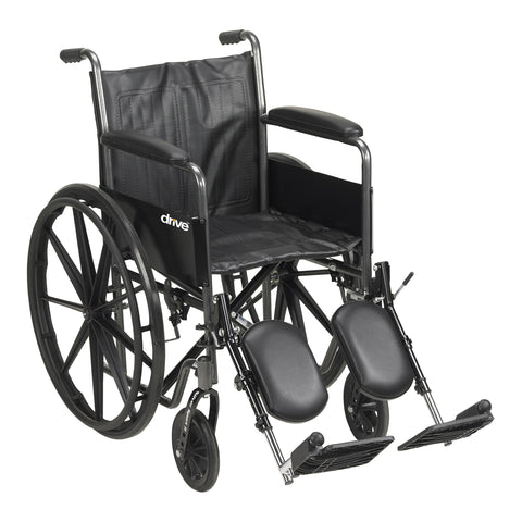 McKesson Wheelchair, Swing-Away Elevating Legrest, 18 Inch Seat Width, Adult, 300 lbs. Weight Capacity #146-SSP218FA-ELR