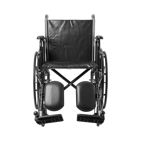 McKesson Wheelchair, Swing-Away Elevating Legrest, 18 Inch Seat Width, Adult, 300 lbs. Weight Capacity  #146-SSP218DDA-ELR