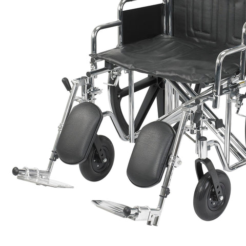McKesson Bariatric Wheelchair, Swing-Away Elevating Legrest, 22 Inch Seat Width, Adult, 450 lbs. Weight Capacity  #146-STD22ECDDA-ELR