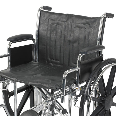 McKesson Bariatric Wheelchair, Swing-Away Elevating Legrest, 22 Inch Seat Width, Adult, 450 lbs. Weight Capacity  #146-STD22ECDDA-ELR