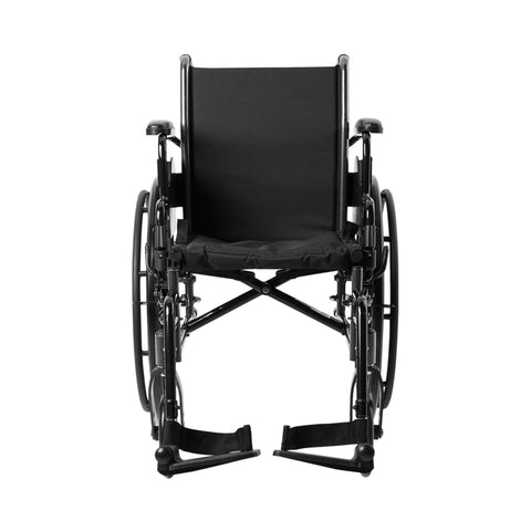 McKesson Lightweight Wheelchair, Swing-Away Footrest, 16 Inch Seat Width, Adult, 300 lbs. Weight Capacity #146-K316DDA-SF