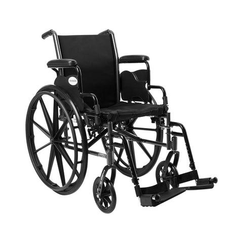 McKesson Lightweight Wheelchair, Swing-Away Footrest, 16 Inch Seat Width, Adult, 300 lbs. Weight Capacity #146-K316DDA-SF