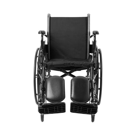McKesson Lightweight Wheelchair, Swing-Away Elevating Legrest, 16 Inch Seat Width, Adult, 300 lbs. Weight Capacity  #146-K316DDA-ELR