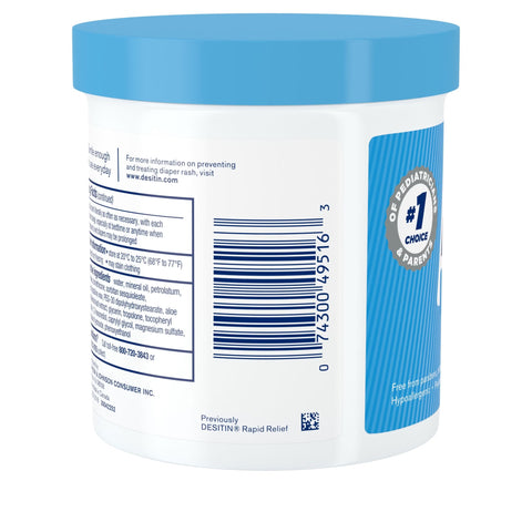Diaper Rash Treatment Desitin® Rapid Relief 16 oz. Jar Unscented Ointment #514951600