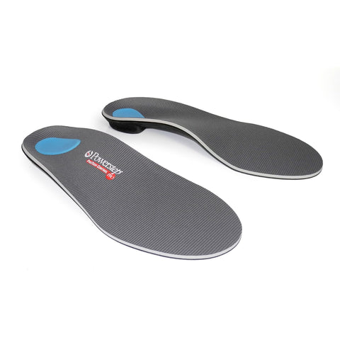 Wide Orthotic Insole Powerstep® ProTech Control Wide Semi-Rigid EVA / Polyester / Polypropylene / Poron® Women 11 to 11.5 / Men 9 to 9.5 Black / Blue / Gray #1017-01F