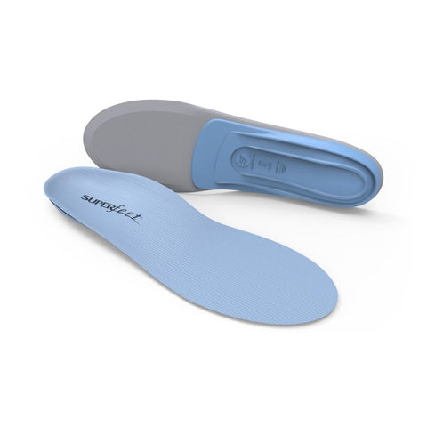 Orthotic Insole Medium Arch High Density Foam Men 13.5 to 15 Blue #2414