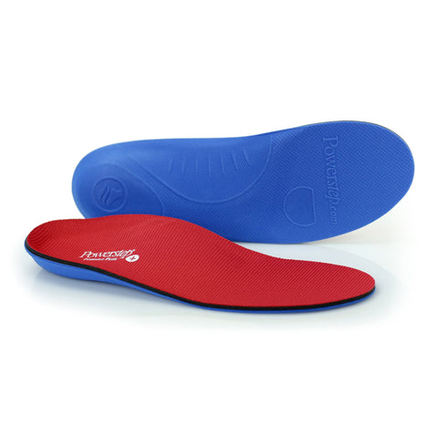 Orthotic Insole Powerstep® Pinnacle Plus Contoured EVA / Polyester / Polypropylene / Poron® / VCT® Women 8 to 8.5 / Men 6 to 6.5 Black / Blue / Red #5009-01C
