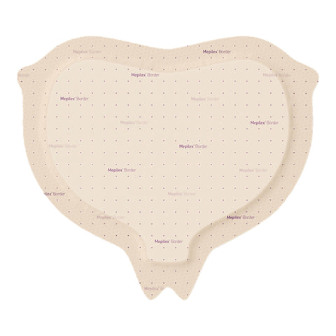 Molnlycke Foam Dressing Mepilex® Border Sacrum 9-1/5 X 9-1/5 Inch With Border Film Backing Silicone Adhesive Sacral Sterile #282455